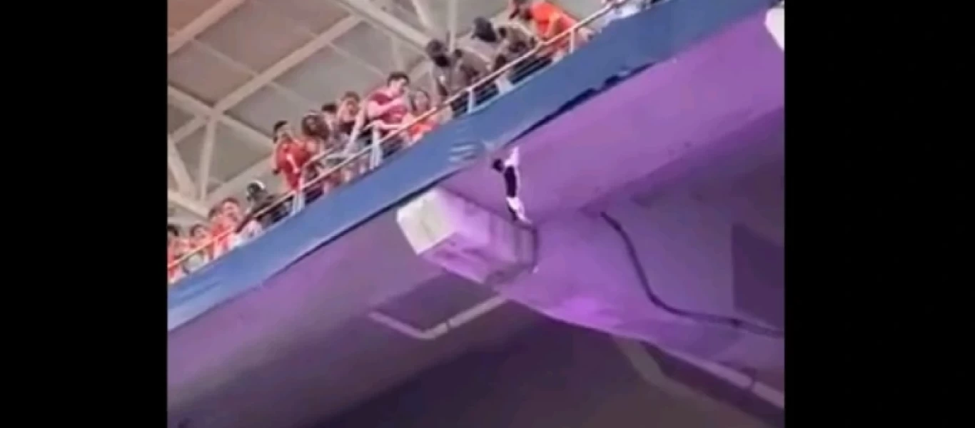 Μαϊάμι: H στιγμή που θεατής σώζει γάτα που έπεσε από το πάνω διάζωμα σε αγώνα αμερικανικού ποδοσφαίρου (βίντεο)